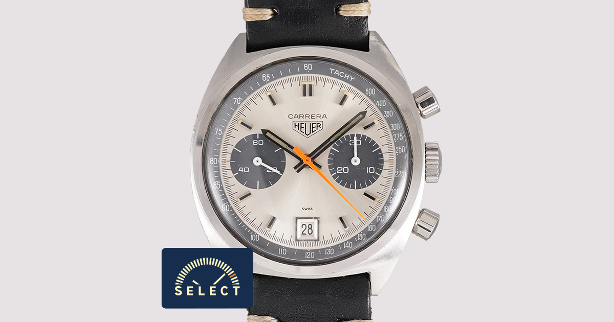 SELECT INC. [HEUER CARRERA カレラ シルバーxグレー パンダ