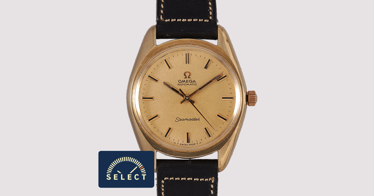 SELECT INC. [OMEGA シーマスター 梨地ゴールドダイヤル GFケース 自動巻]