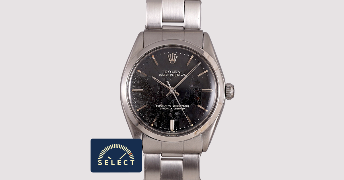 SELECT INC. [ROLEX オリジナルエイジング.ブラックミラーダイヤル リベットブレス付き Ref.1002]