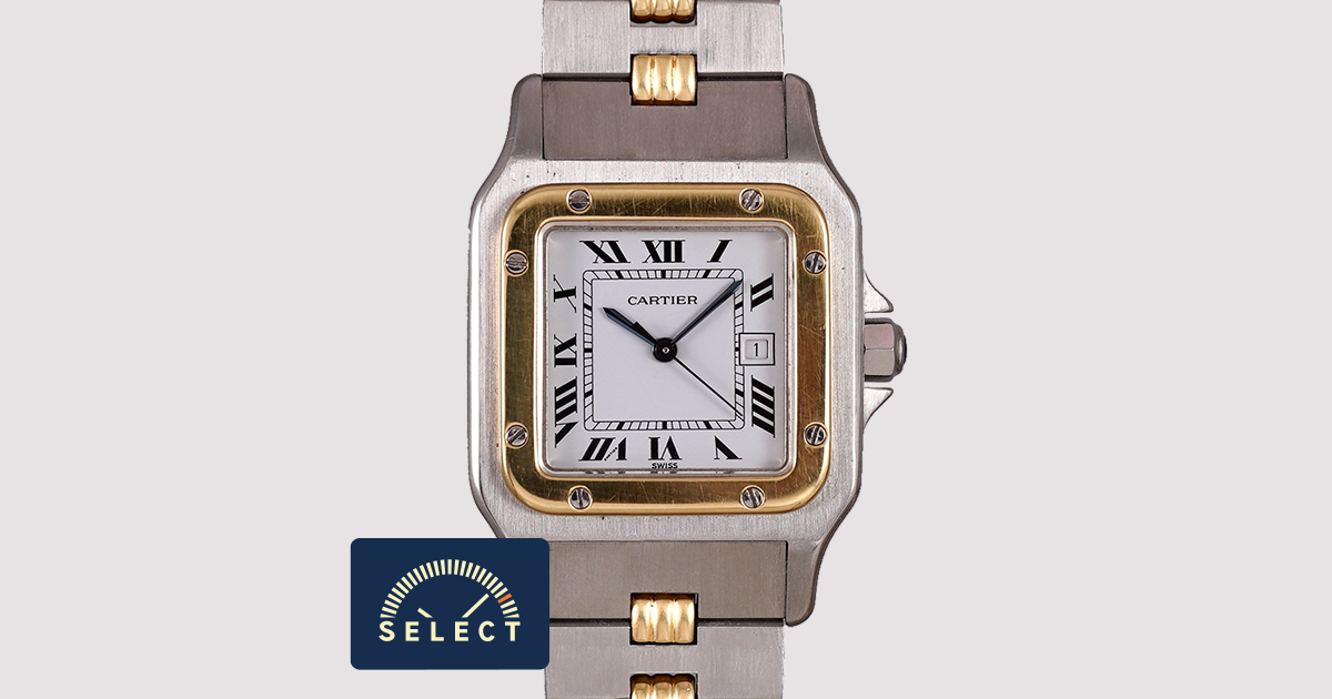 SELECT INC. [CARTIER サントス LM 自動巻 ゴドロンブレス SS x