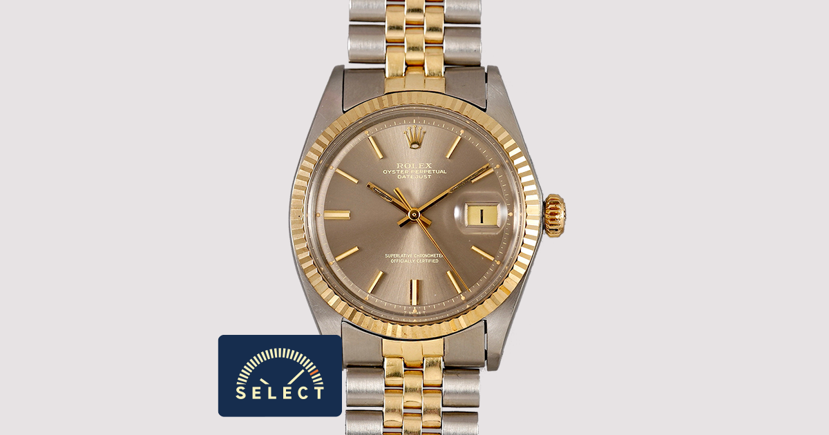 ROLEX Datejust36 1601 ジュビリーブレス C3989 SELECT INC. [ROLEX オリジナル.グロッシーグレーダイヤル Ref.1601