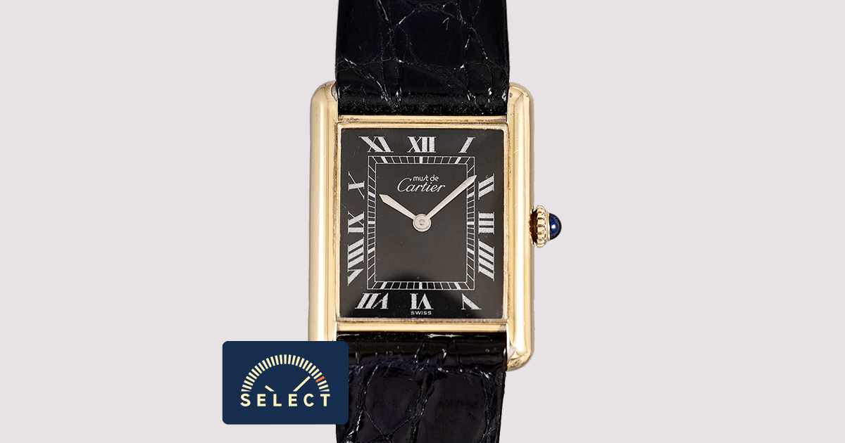 SELECT INC. [CARTIER マストタンク LM 手巻き ブラックローマン ONYX ...