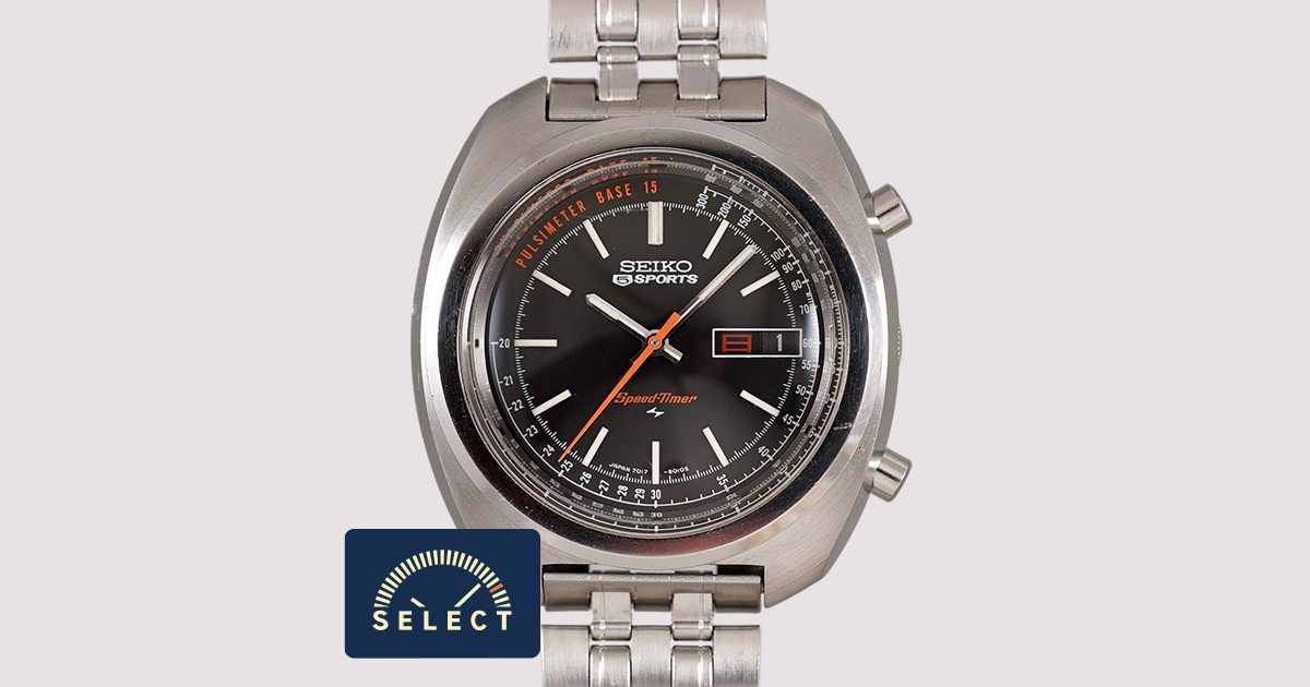 SELECT INC. [SEIKO 5 SPORTS Speed-Timer 7017-8000 純正SSブレス付き 自動巻 1971年製]