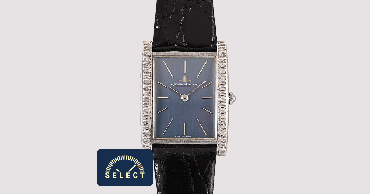 SELECT INC. [JAEGER LECOULTRE 希少.レクタンギュラモデル オリジナルネイビーダイヤル Ref.9036 手巻き]