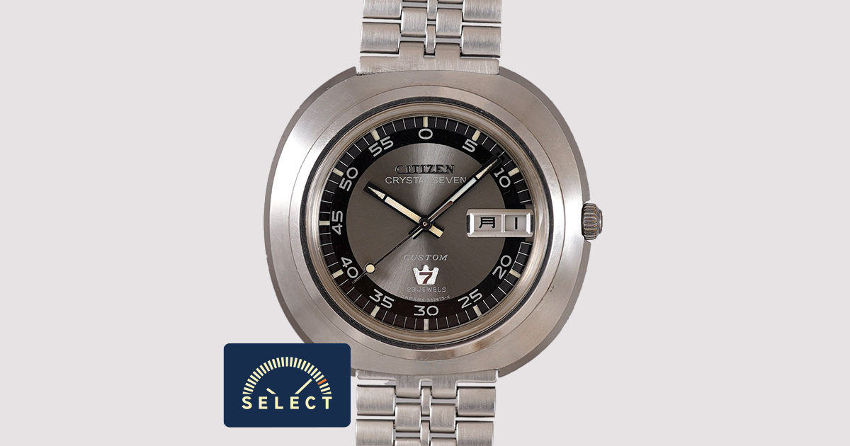 SELECT INC. [CITIZEN CRYSTAL SEVEN CUSTOM クリスタル セブン カスタム 1960年代製 純正SSブレス付き 4 -521226T]