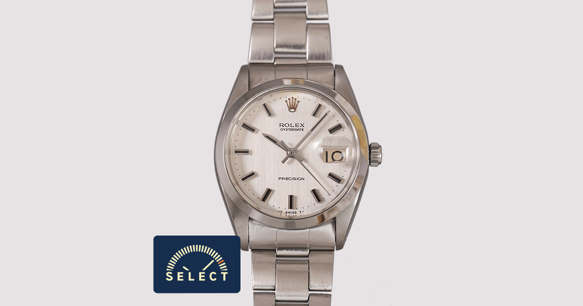 SELECT INC. [ROLEX レア.シルバー 縦ヘアライン文字盤 1960年代