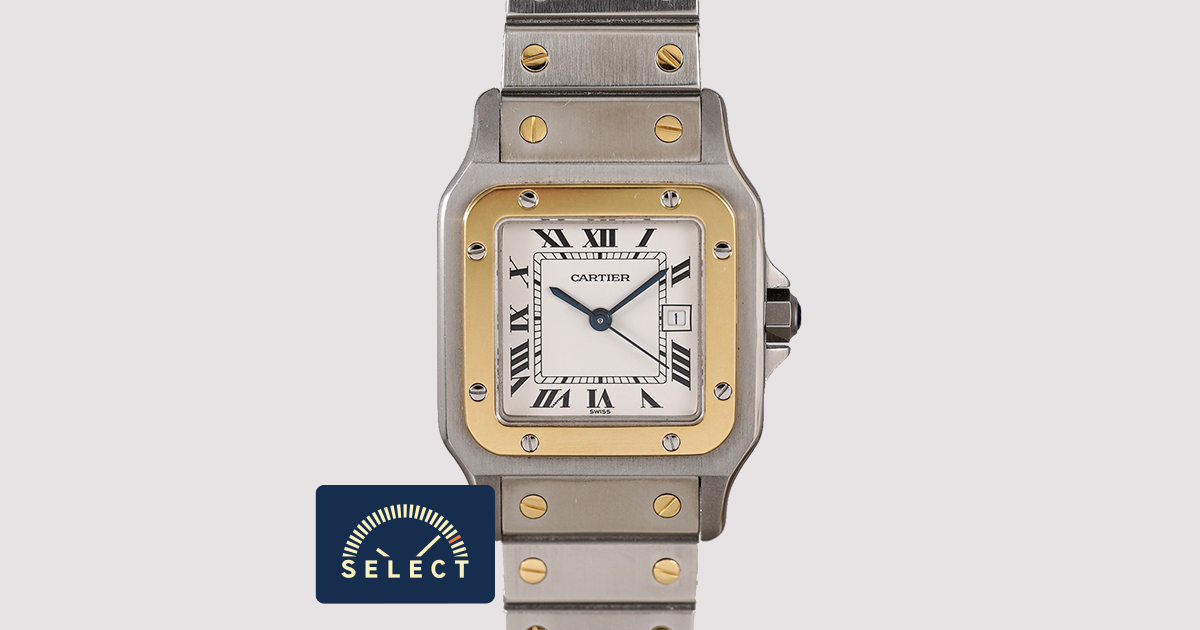 SELECT INC. [CARTIER サントス.カレ LM 自動巻 Ref.2961 YG x SS
