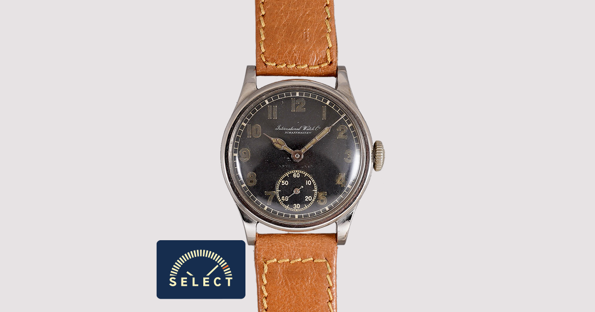 SELECT INC. [IWC カラトラバスタイル ブラックダイヤル アラビア数字 