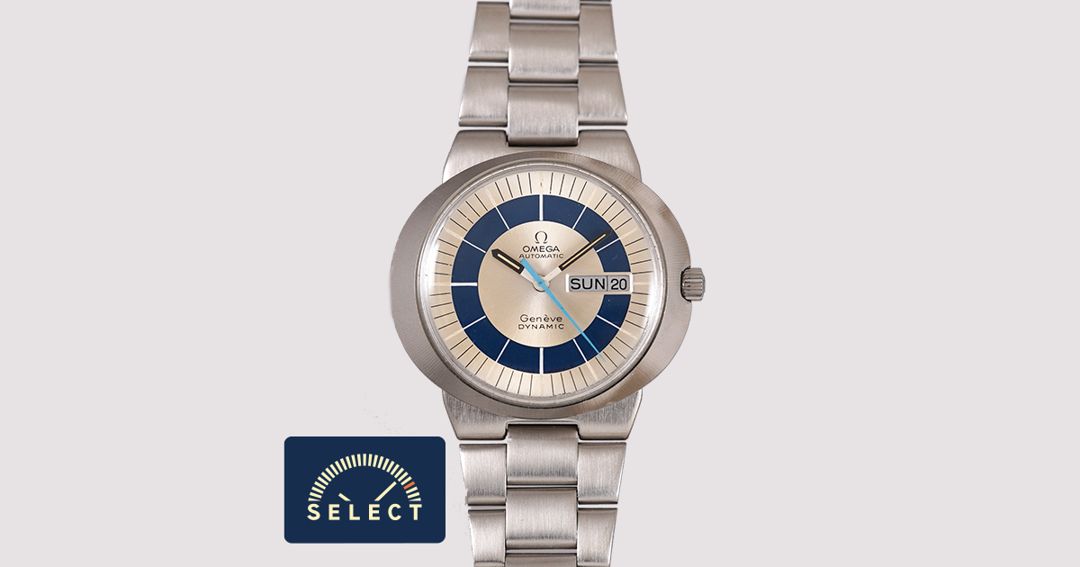 SELECT INC. [OMEGA オリジナルダイアルシルバーxブルー Geneve