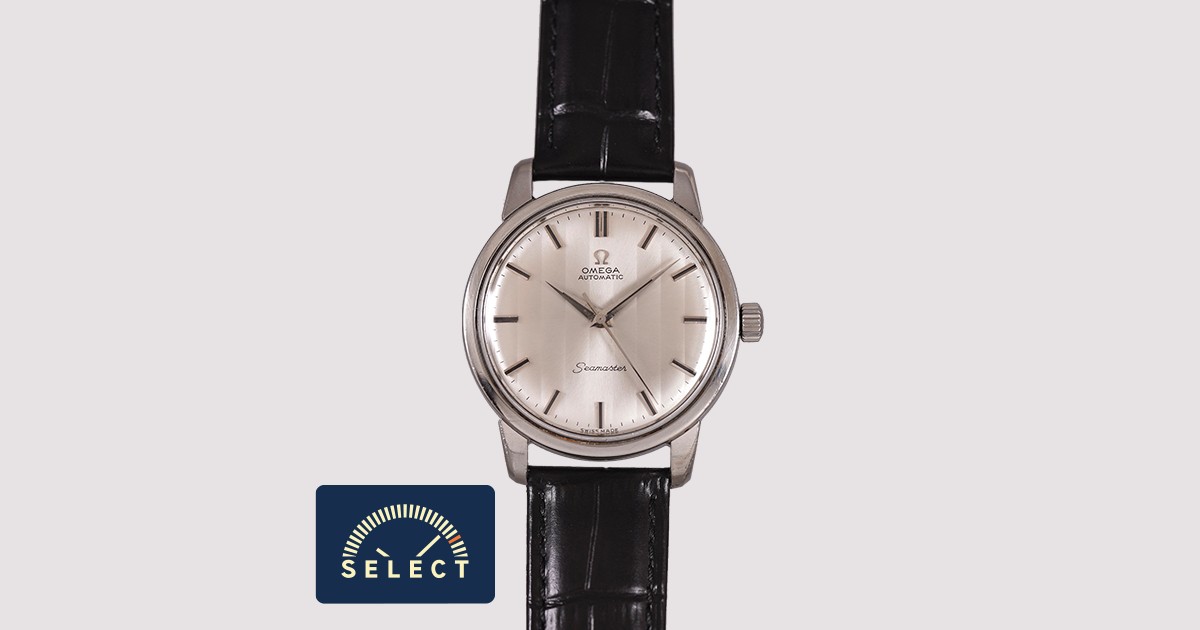 Select 552 SELECT INC. [OMEGA シーマスター 14764-SC61 レアダイヤル ストライプ文字盤 ビックサイズ Cal.552 自動巻 ...
